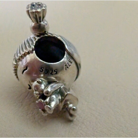Pandora Sterling Silver Charm - Little Girl With Teddy Bear - Picture 2 of 3